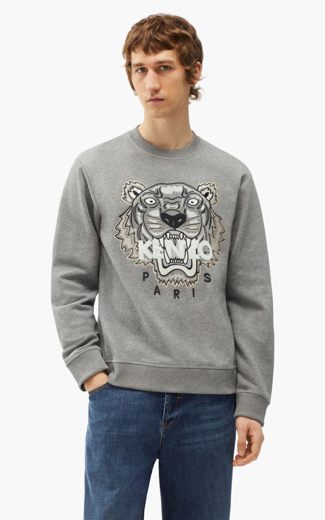 Kenzo Tiger Melegítő Felső Férfi Szürke | ID.633666